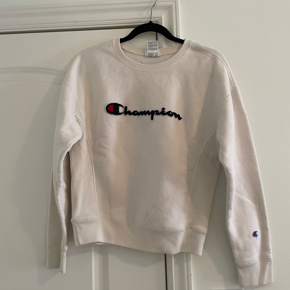 Cream Champion Sweatshirt